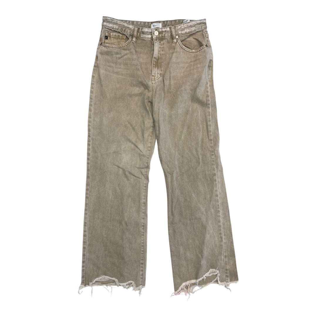 Jeans Wide Leg By Kancan In Tan, Size:8