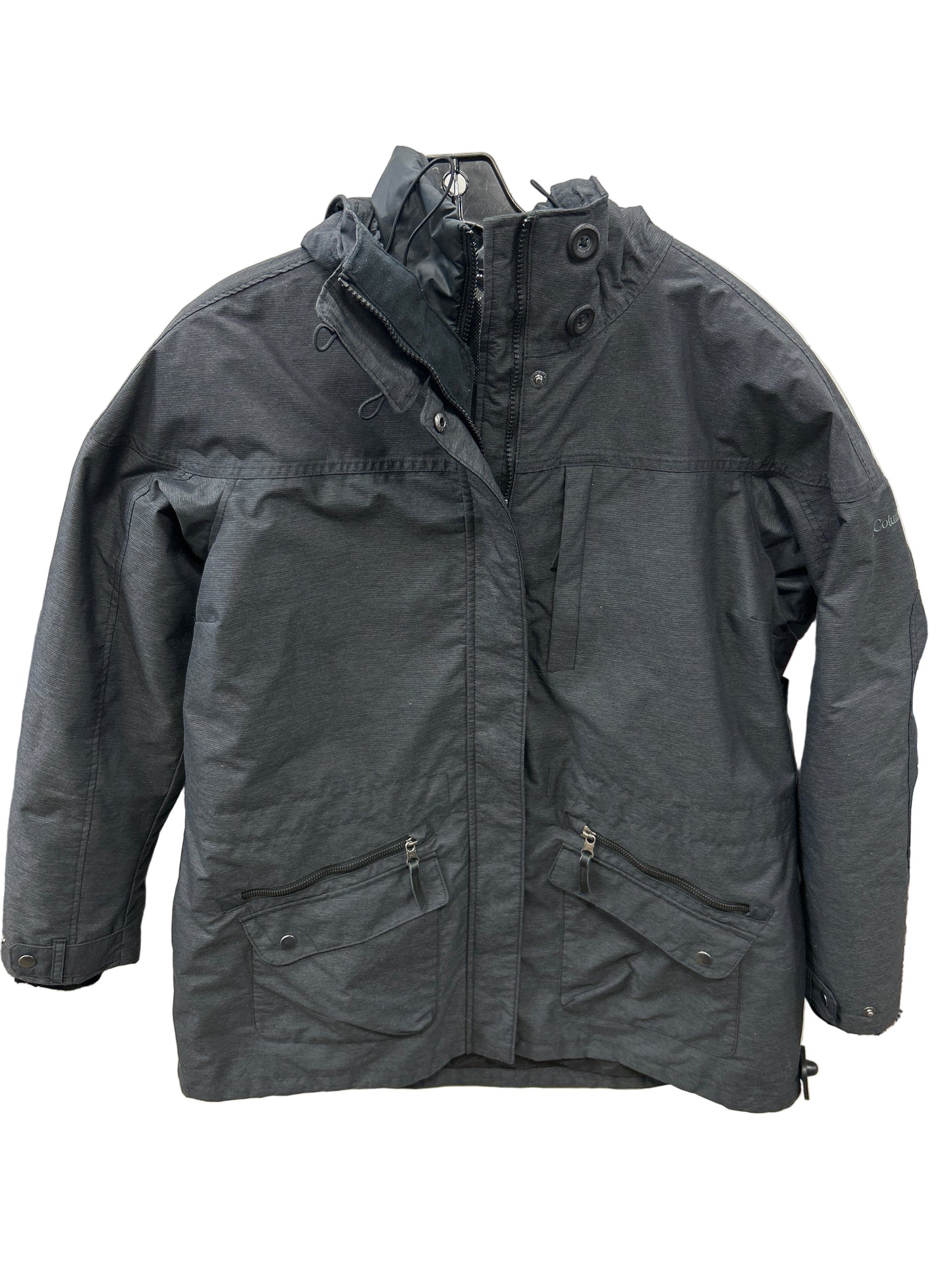 Coat Puffer & Quilted By Columbia In Grey, Size:1X