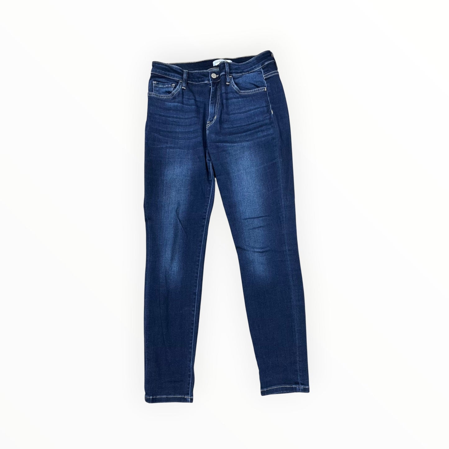 Jeans Skinny By Flying Monkey In Blue Denim, Size:12