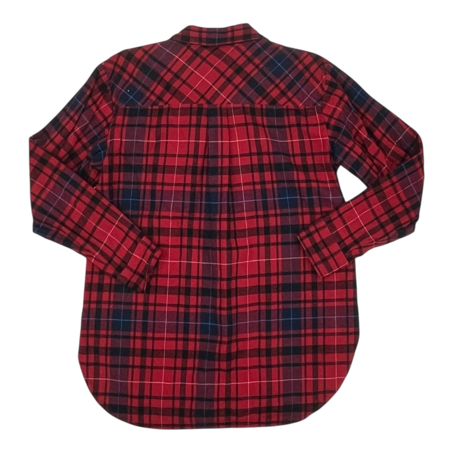 Blouse Ls By Loft In Red, Size:M