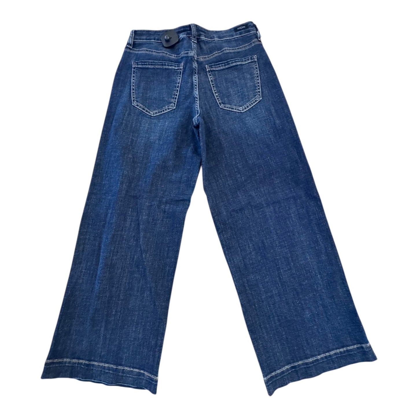 Jeans Wide Leg By Liverpool In Blue Denim, Size:6