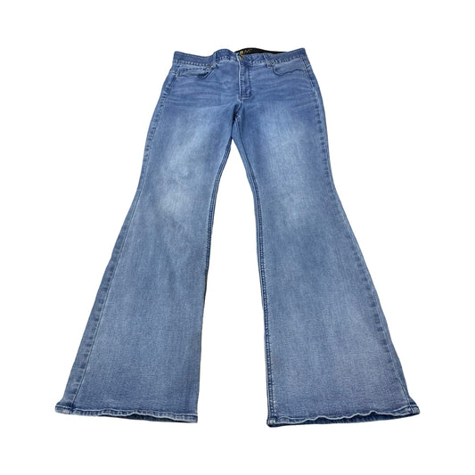Jeans Flared By White House Black Market In Blue Denim, Size:14