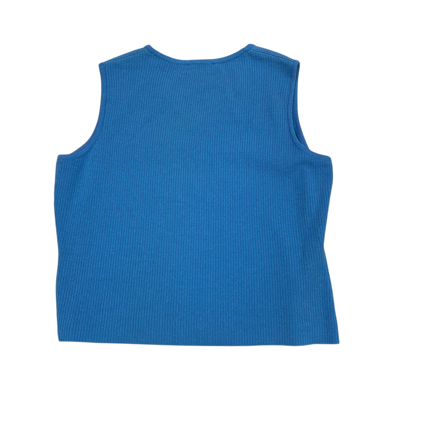 Top Sleeveless Designer By St. John In Blue, Size:M