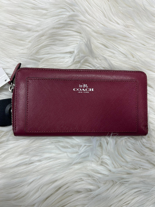 Wallet Designer By Coach In Purple, Size:Medium