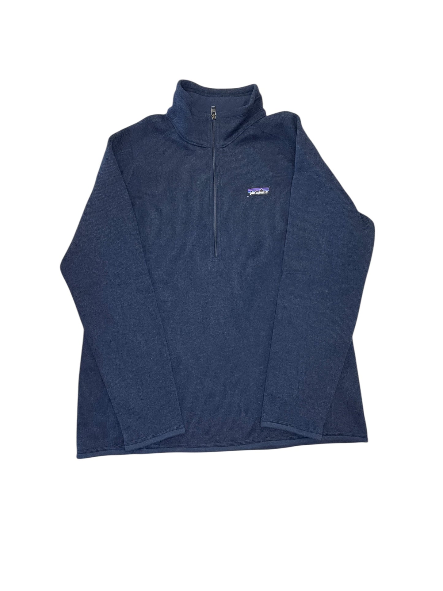 Athletic Top Ls Collar By Patagonia In Navy, Size:Xl