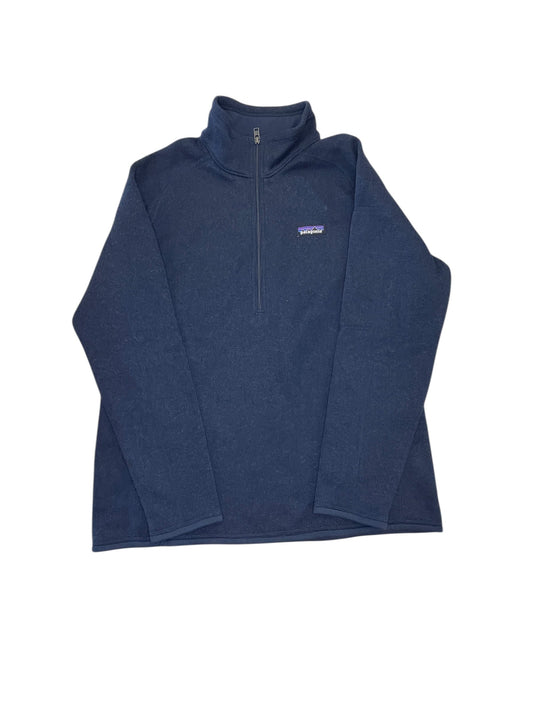 Athletic Top Ls Collar By Patagonia In Navy, Size:Xl