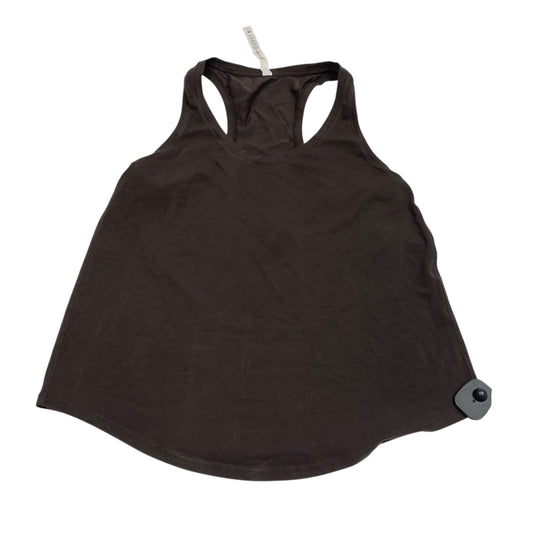 Athletic Tank Top Designer By Lululemon In Brown, Size:M
