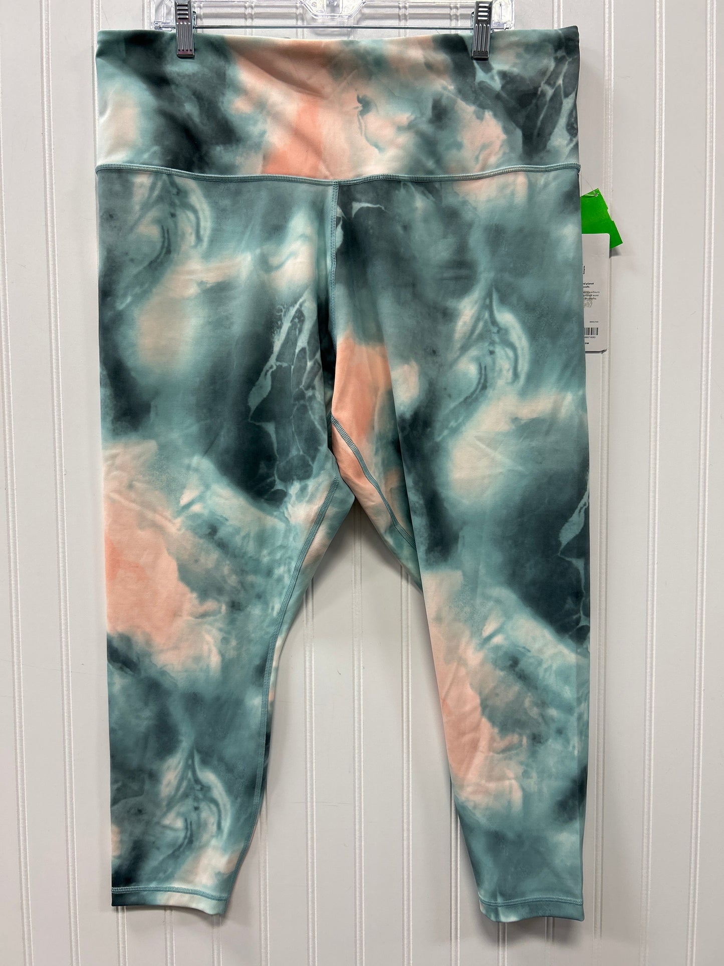 Athletic Leggings By Athleta In Blue & Orange, Size:2X