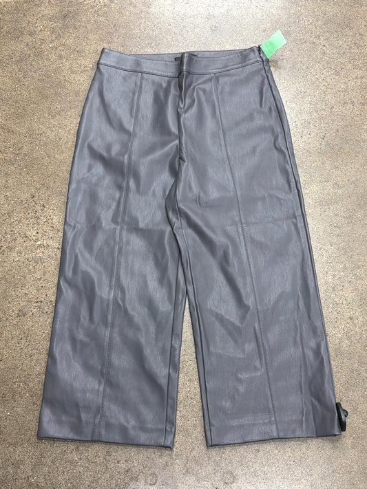 Pants Wide Leg By Ann Taylor In Grey, Size:10P