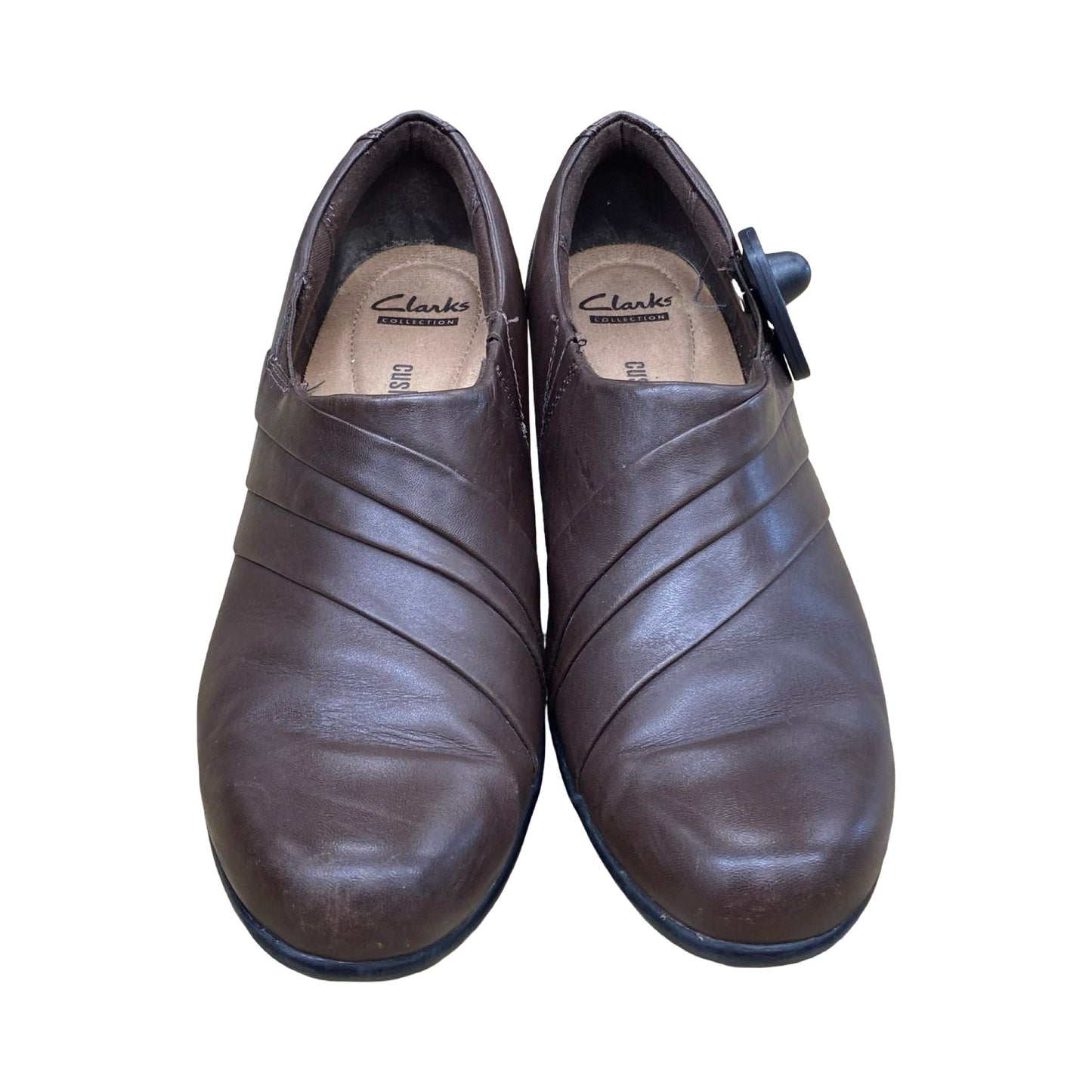Shoes Heels Block By Clarks In Brown, Size:9
