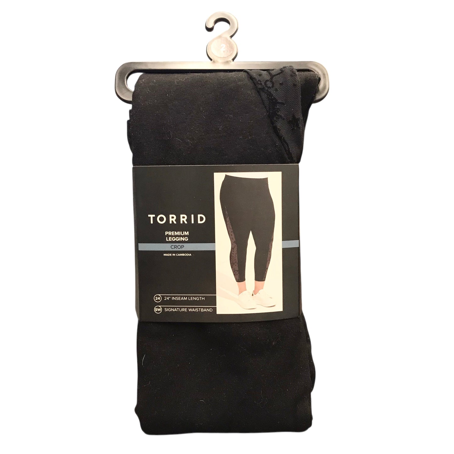 Leggings Cropped By Torrid In Black Size: 2X