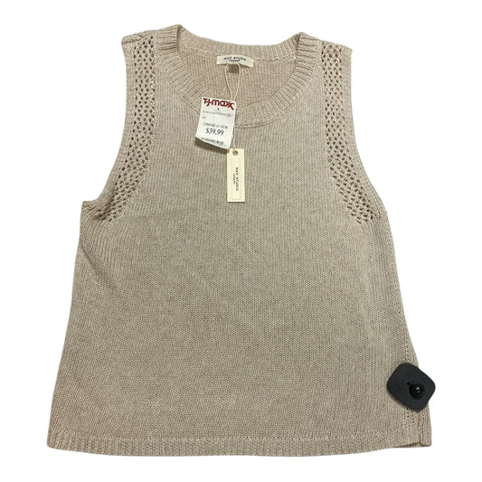 Top Sleeveless By Max Studio In Cream, Size:S
