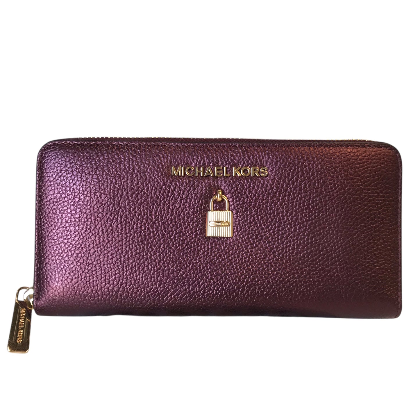 Wallet Designer By Michael Kors In Maroon, Size:Large