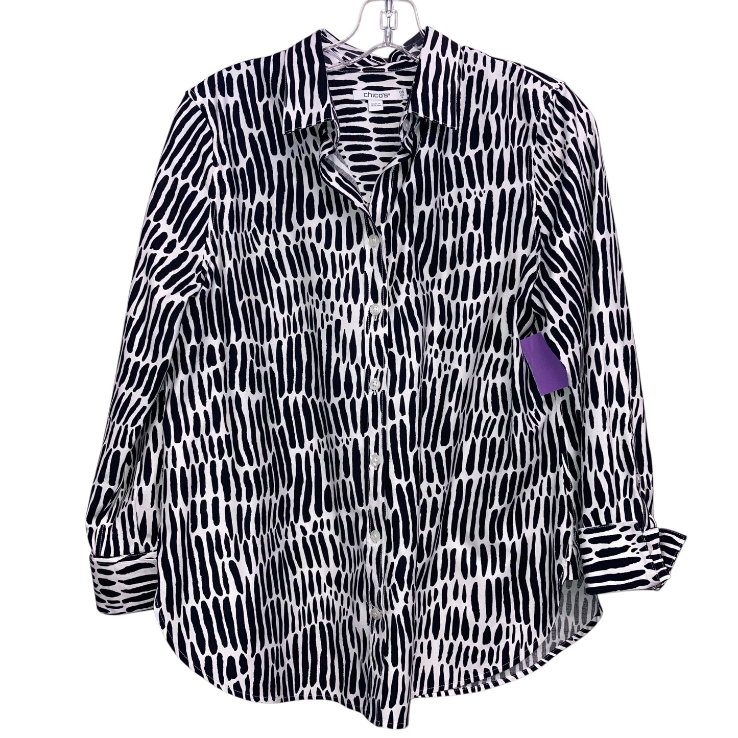 Top Ls By Chicos In Black & White, Size:S