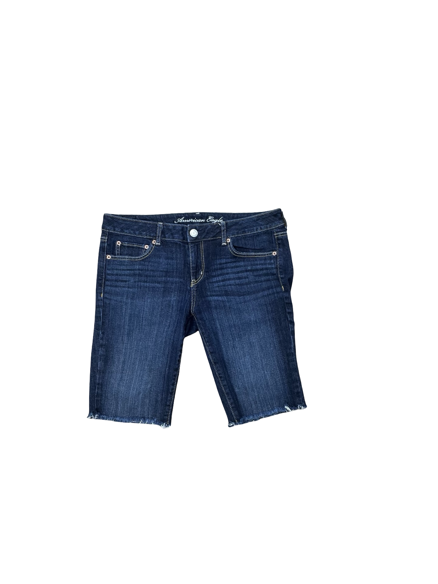 Shorts By American Eagle In Blue Denim, Size:12