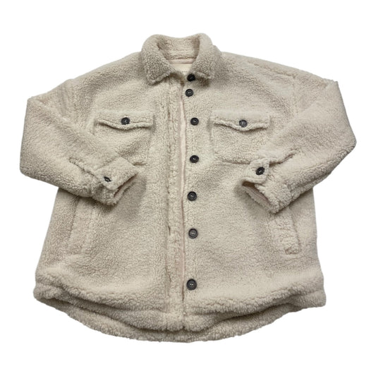 Jacket Faux Fur & Sherpa By Thread And Supply In Cream, Size:S