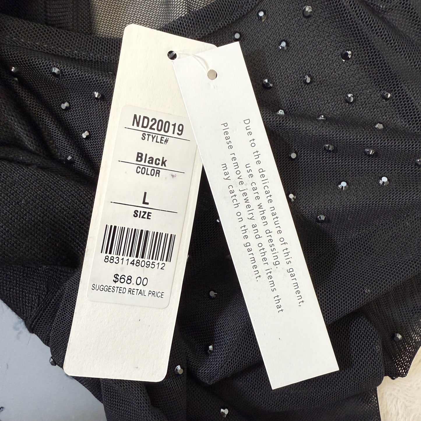 Top Long Sleeve By Clothes Mentor In Black, Size: L