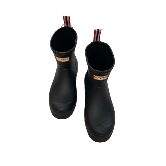 Boots Rain By Hunter In Black, Size:7