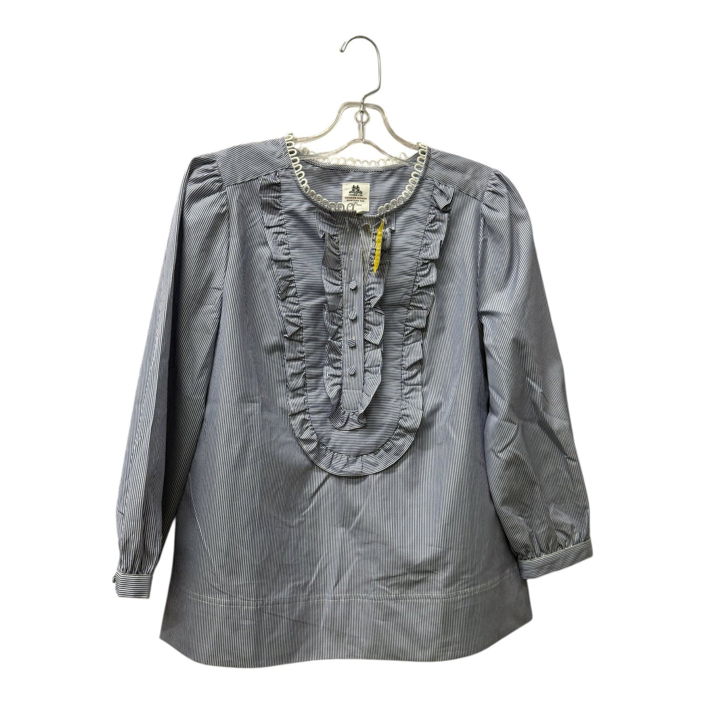 TOP 3/4 SLEEVE by J. CREW In BLUE & WHITE, Size: XS