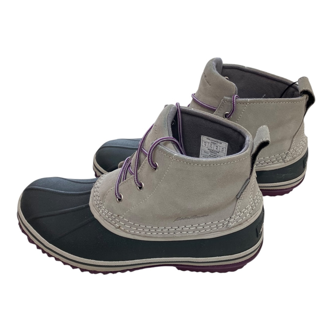 Boots Snow By Eddie Bauer In Blue & Grey, Size:10