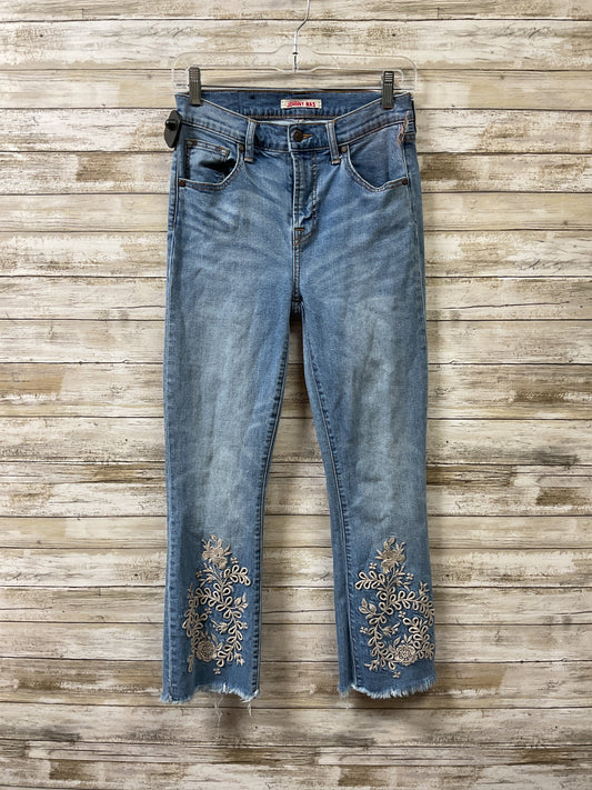 Jeans Straight By Johnny Was In Blue Denim, Size:0