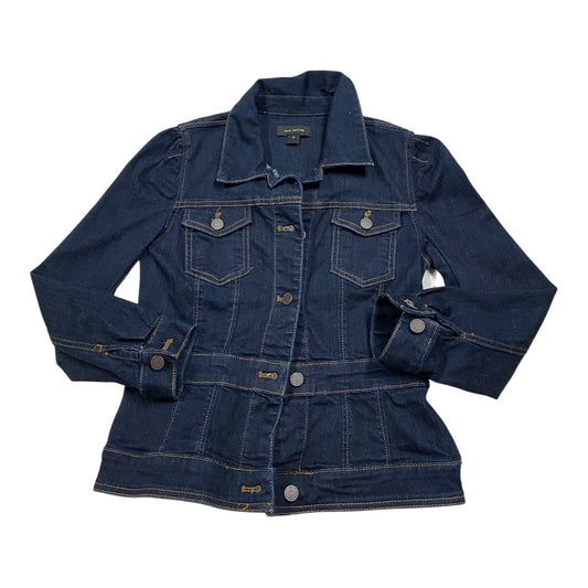 Jacket Demin By Ann Taylor In Blue Denim, Size:Xs