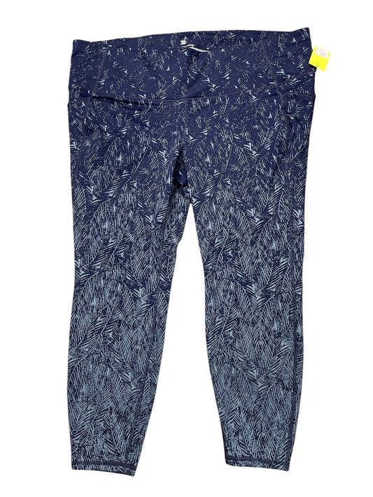 Athletic Leggings By All In Motion In Blue, Size:3X