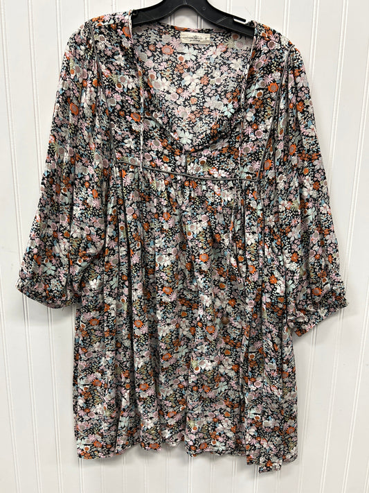 Dress Casual Short By Natural Life In Floral Print, Size:M