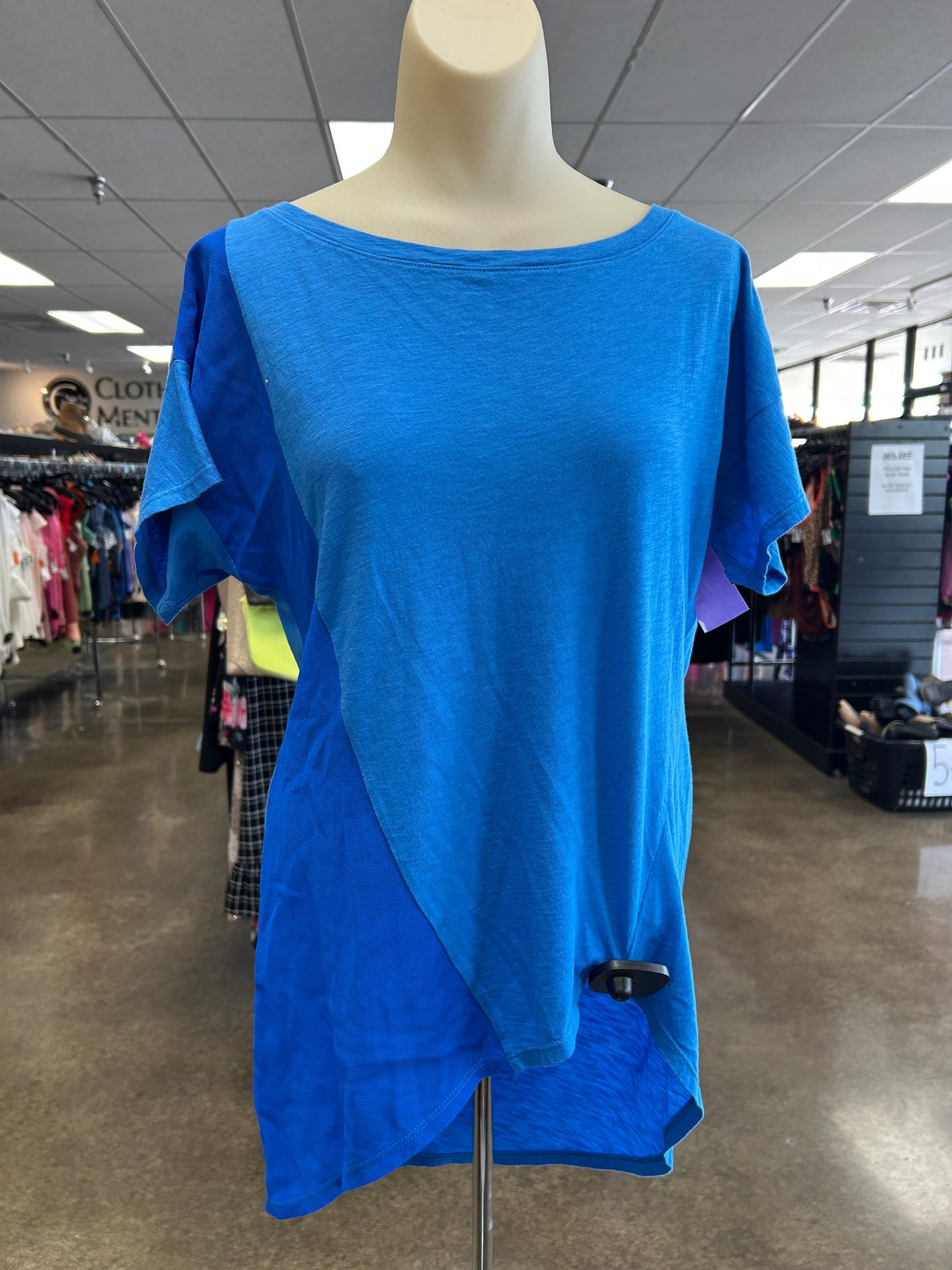 Top Ss By Language In Blue, Size:M