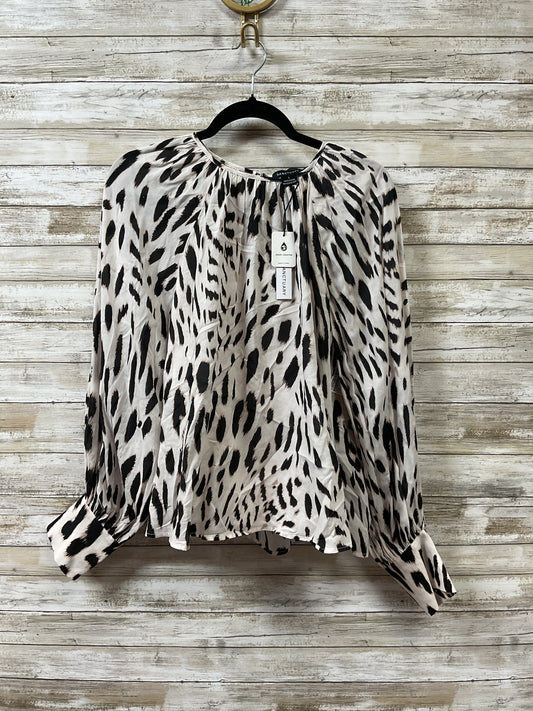 Blouse Ls By Sanctuary In Black & Cream, Size:L
