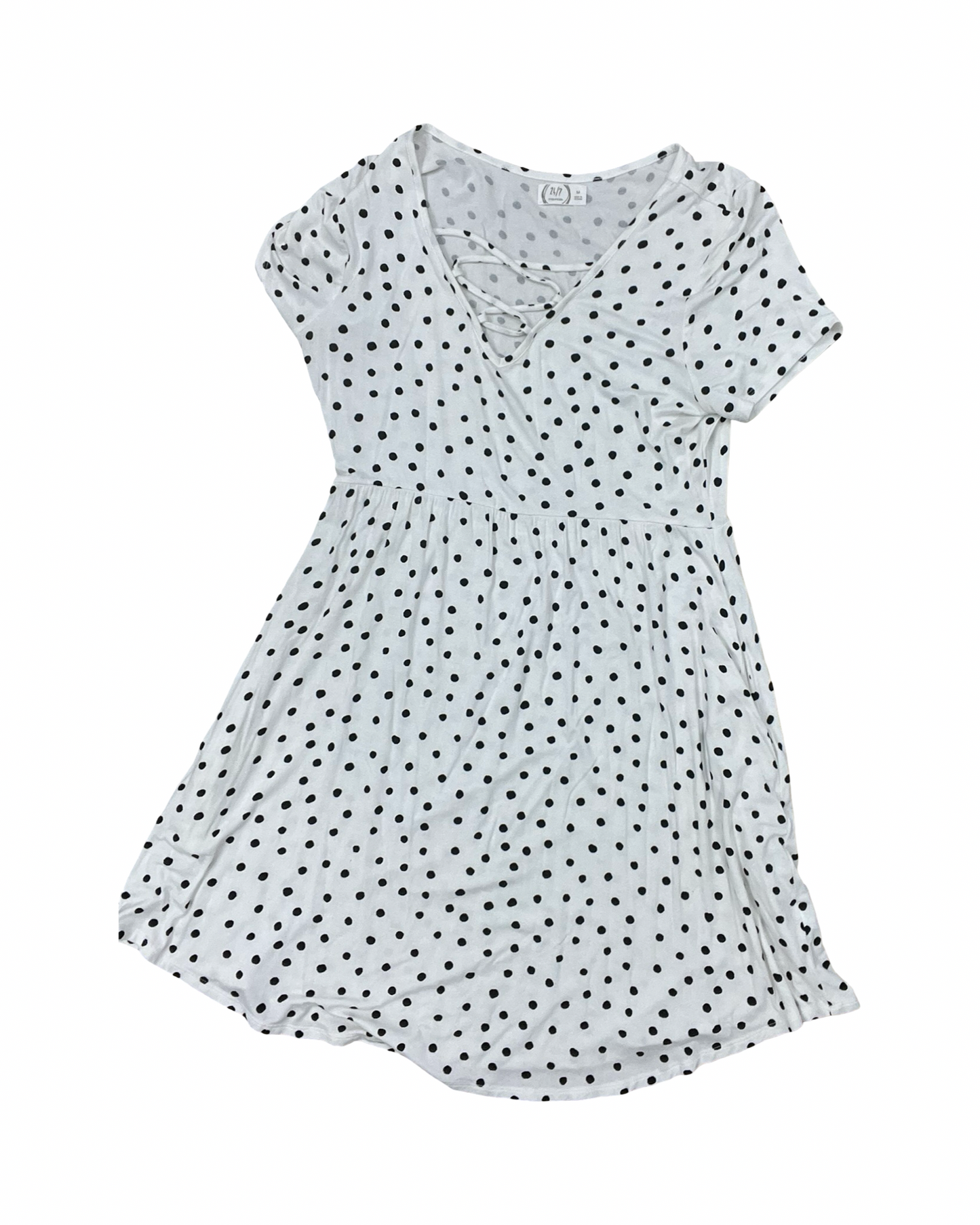 Dress Casual Midi By Maurices In Black & White, Size:M