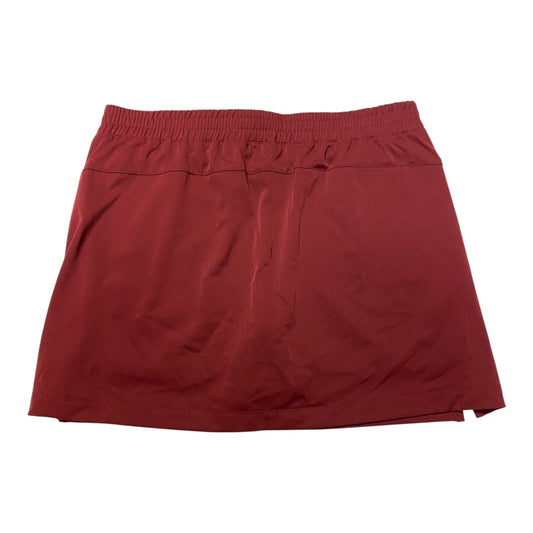 Athletic Skort By Lady Hagen In Red, Size:Xl