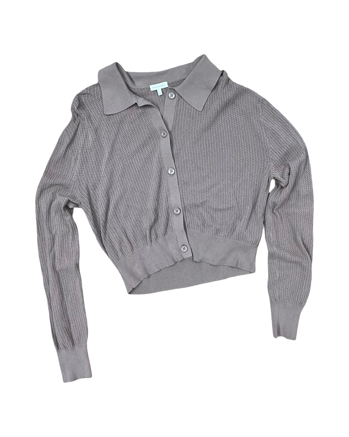 Cardigan By Clothes Mentor In Beige