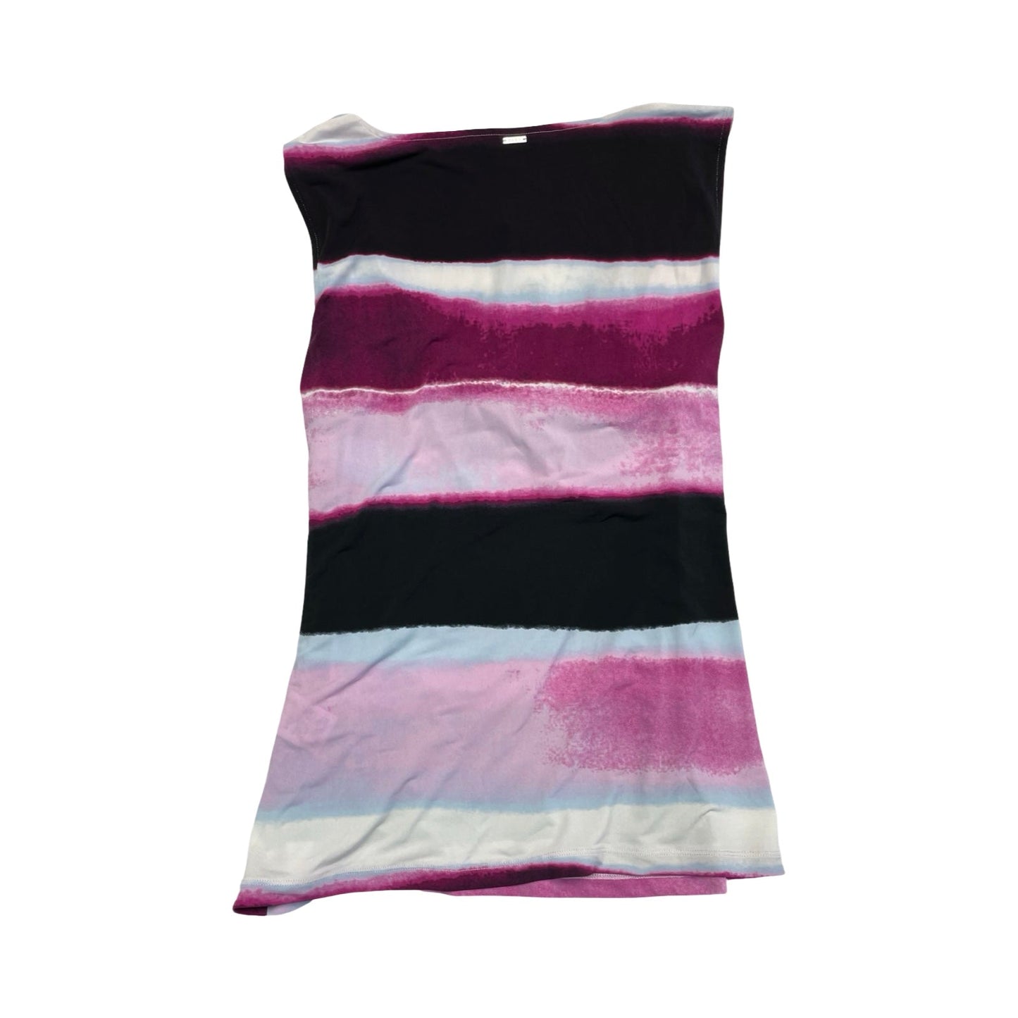 Top Sleeveless By Dkny In Black & Purple, Size:L