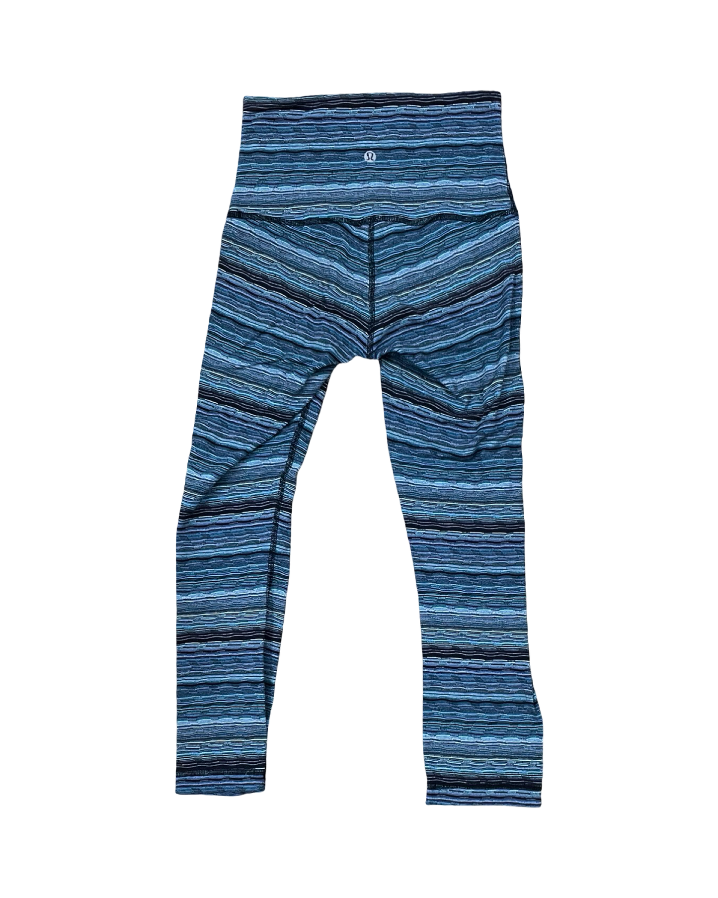 Athletic Leggings By Lululemon In Blue, Size:M