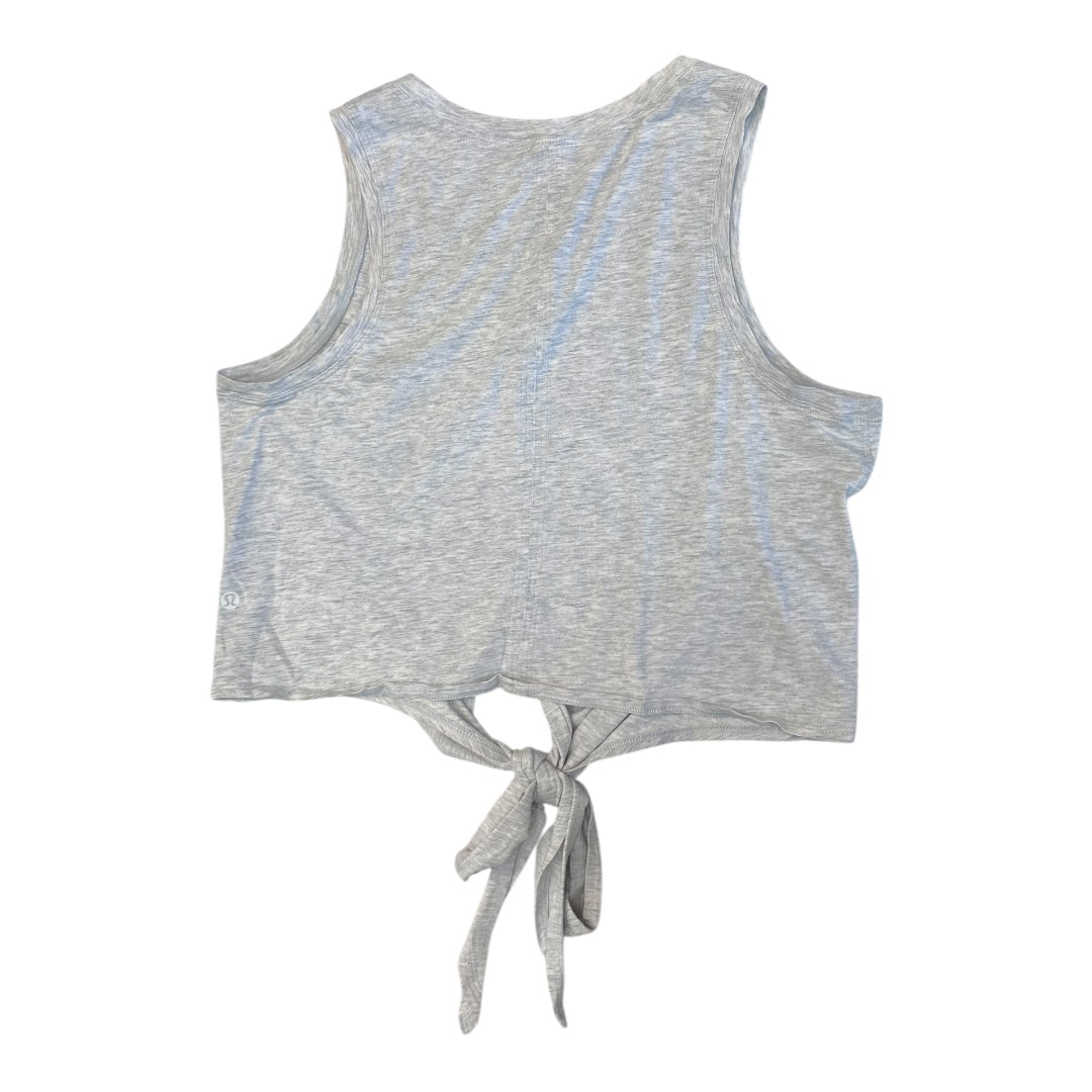 Athletic Tank Top By Lululemon In Grey, Size:6
