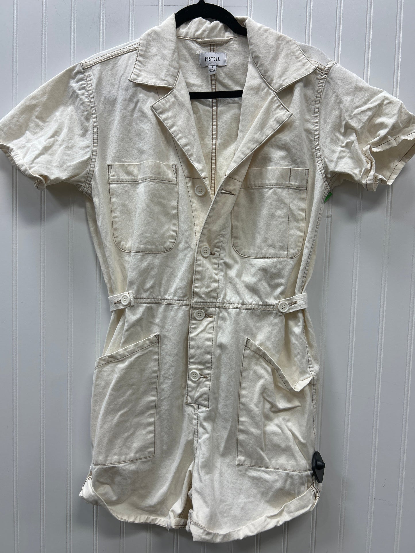 Romper By Pistola In Cream, Size:S