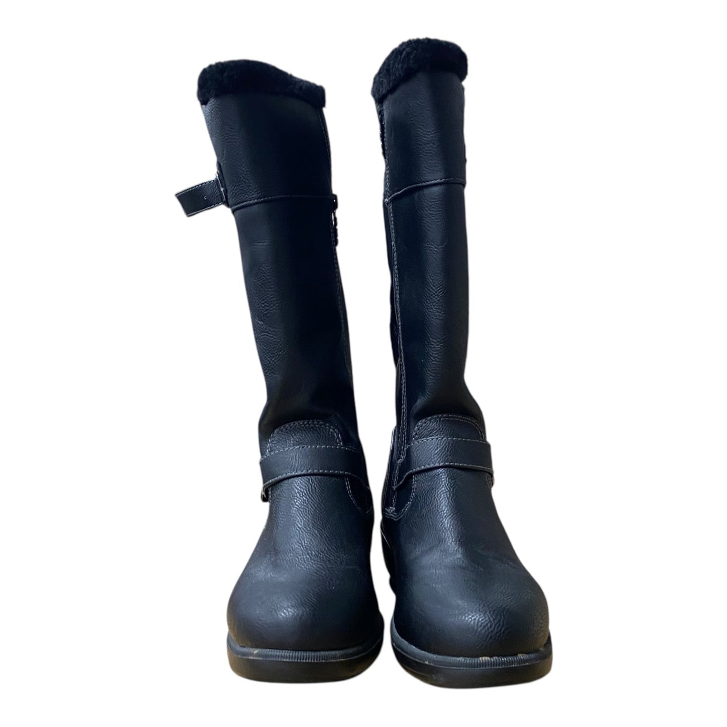 Boots Mid-Calf Flats By Totes In Black, Size:9