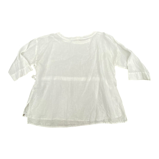Top Ls Designer By Eileen Fisher In White, Size:L