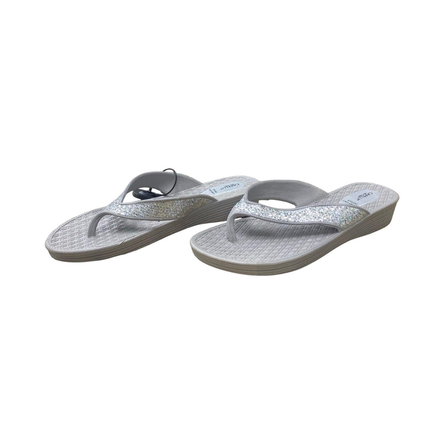 Sandals Flip Flops By Capelli In Grey, Size:9
