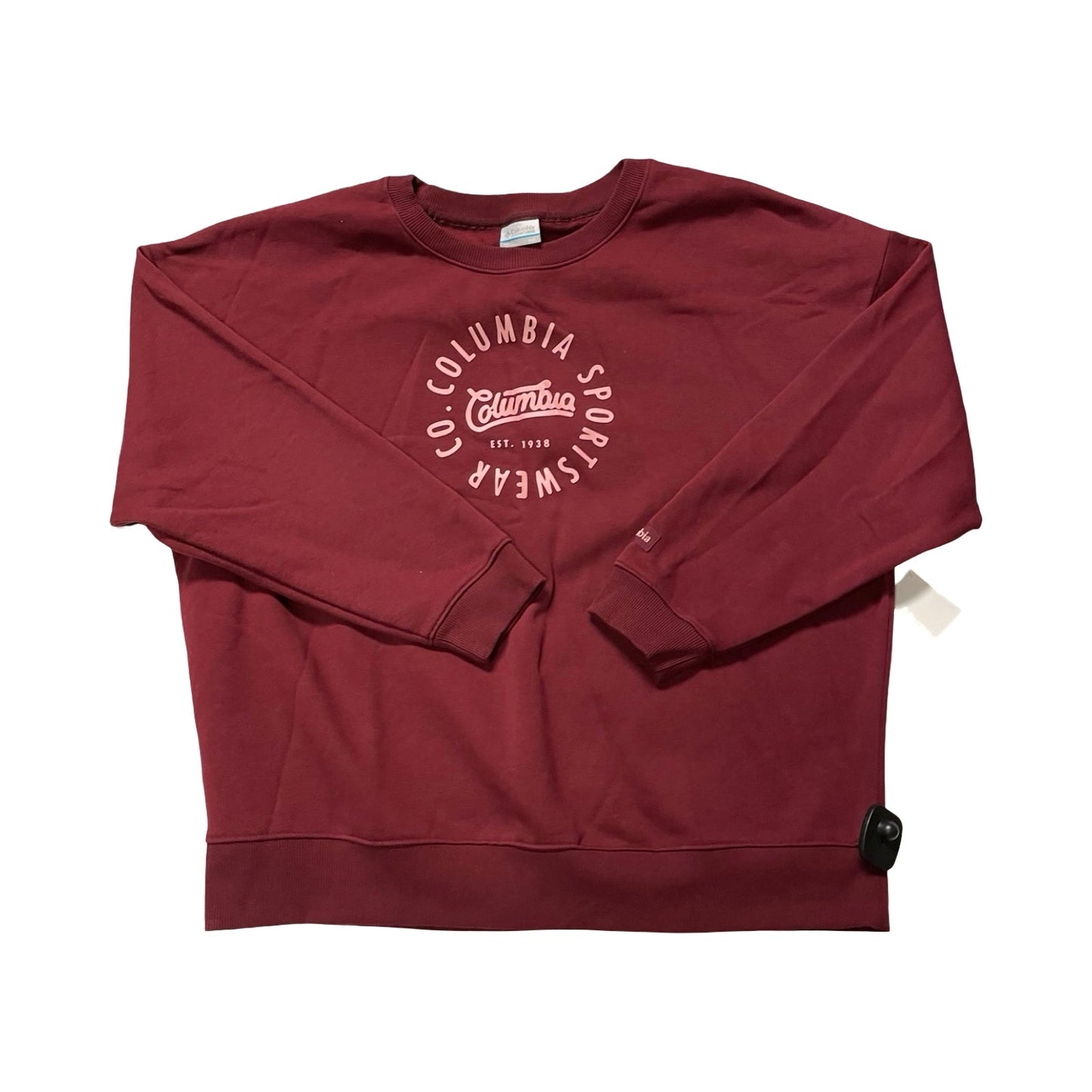 Athletic Top Ls Crewneck By Columbia In Purple, Size:Xxl