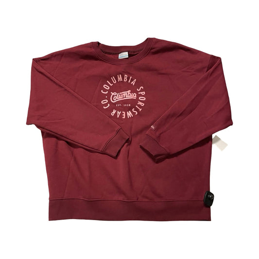 Athletic Top Ls Crewneck By Columbia In Purple, Size:Xxl