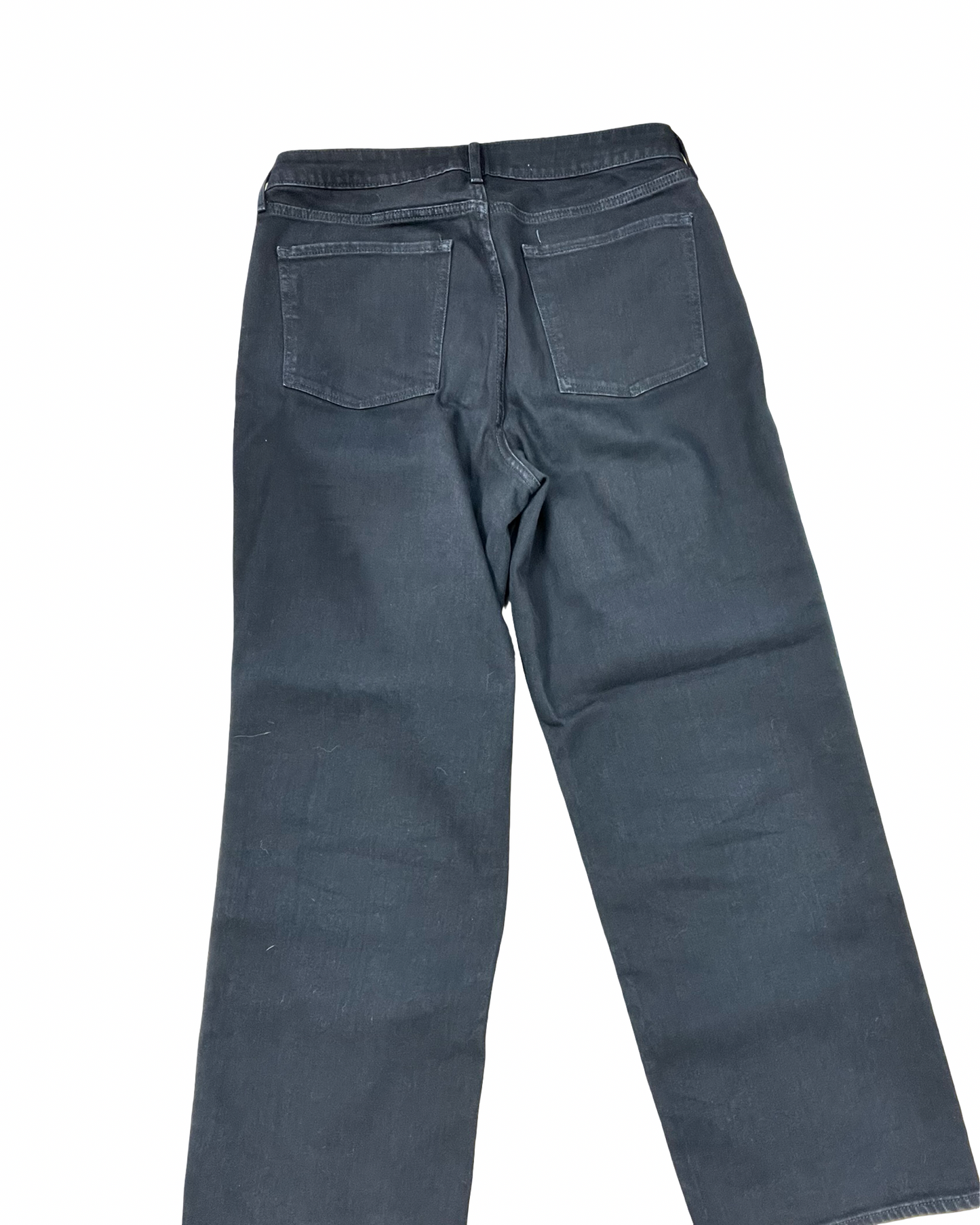 Jeans Wide Leg By Old Navy In Black Denim, Size:14
