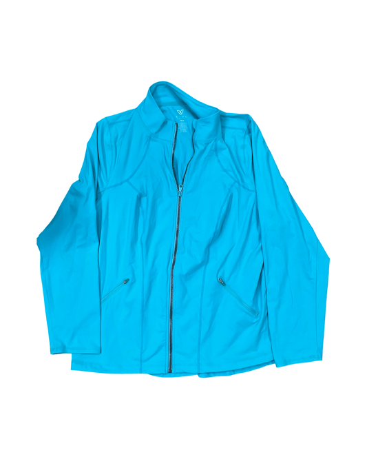 Athletic Jacket By Livi Active In Teal, Size:1X