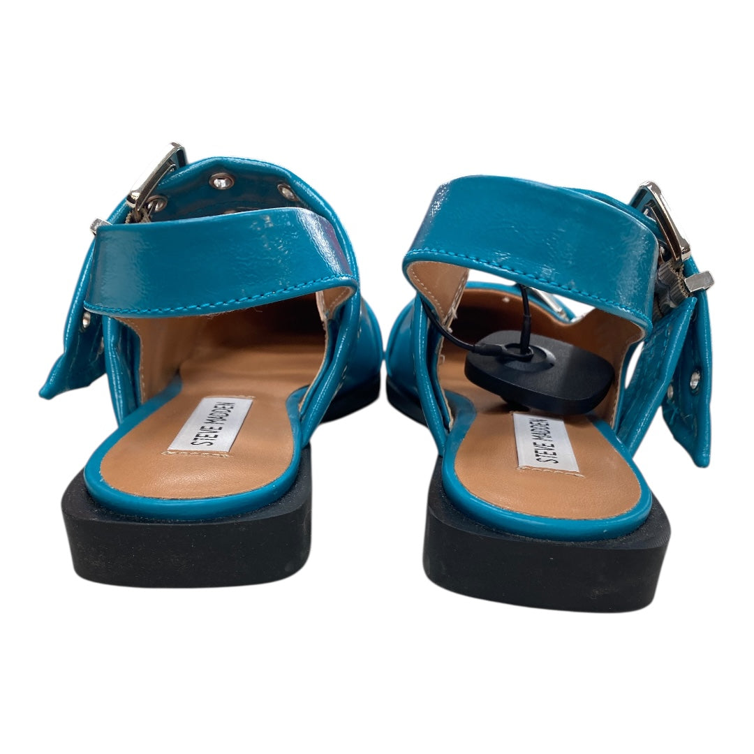 Shoes Flats By Steve Madden In Teal, Size:7.5