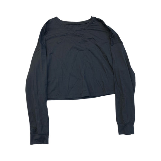 Athletic Top Ls Crewneck By Lululemon In Black, Size:L