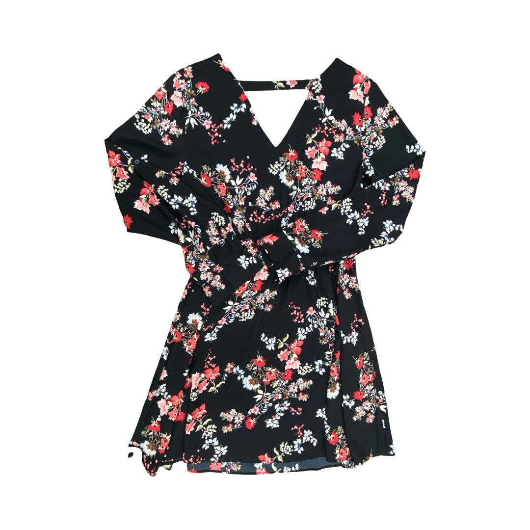 Dress Casual Midi By Loft In Floral Print, Size:Xs