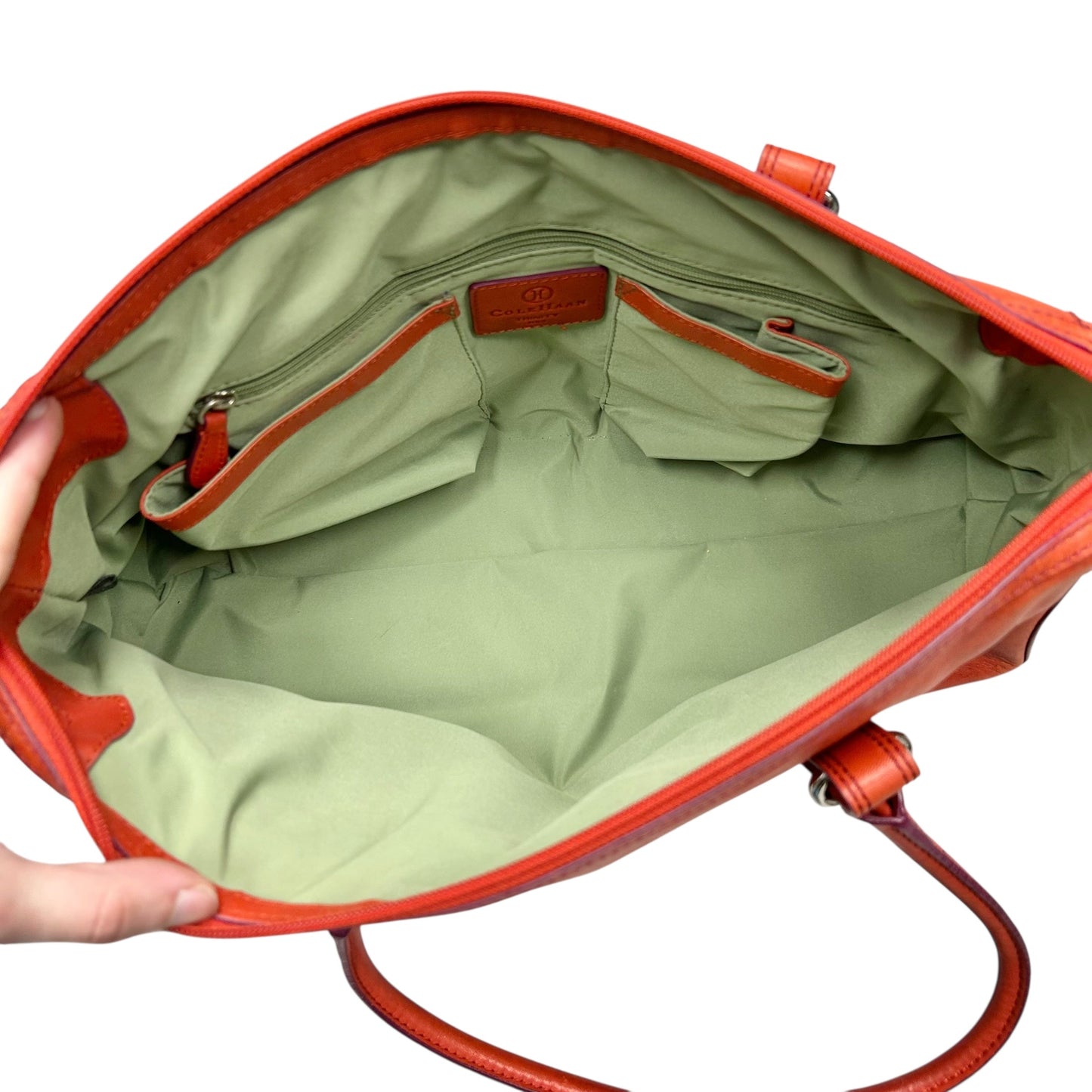 Handbag Leather By Cole-haan, Size: Medium