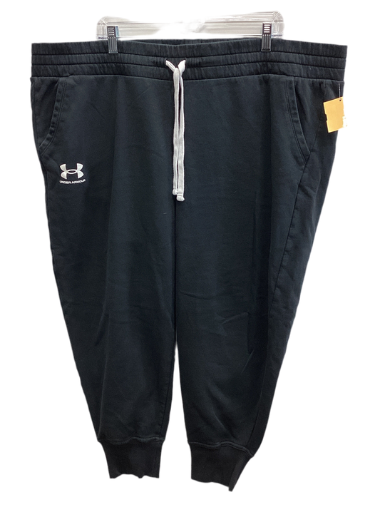Athletic Pants By Under Armour In Black, Size:2X