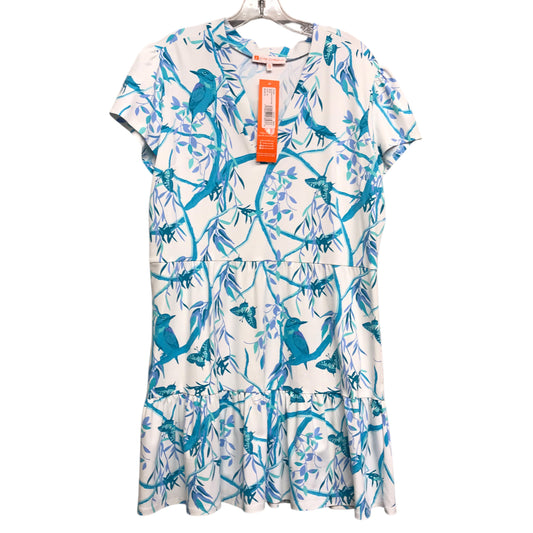 Dress Casual Short By Jude Connally In Blue & White, Size:Xl